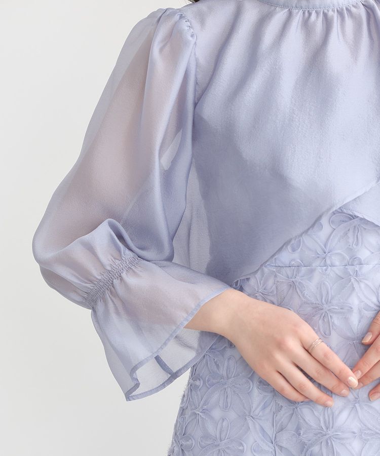 earth music&ecology「SET2点シアーブラウス＋3Dレースワンピース」|ワンピース|