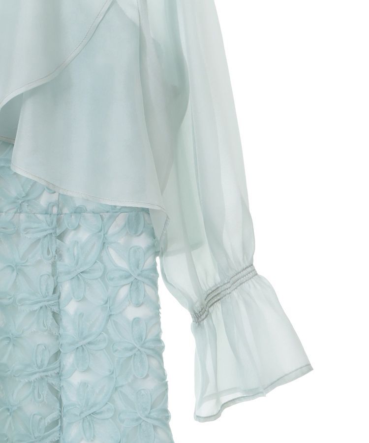 earth music&ecology「SET2点シアーブラウス＋3Dレースワンピース」|ワンピース|