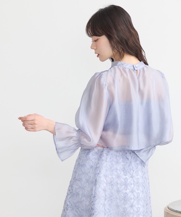 earth music&ecology「SET2点シアーブラウス＋3Dレースワンピース」|ワンピース|