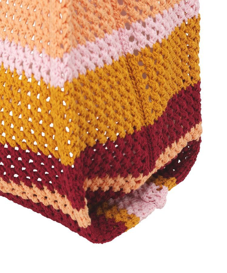 earth music&ecology「マルチボーダーニットバッグ」|その他|