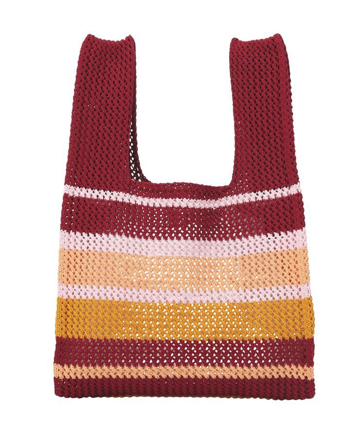 earth music&ecology「マルチボーダーニットバッグ」|その他|