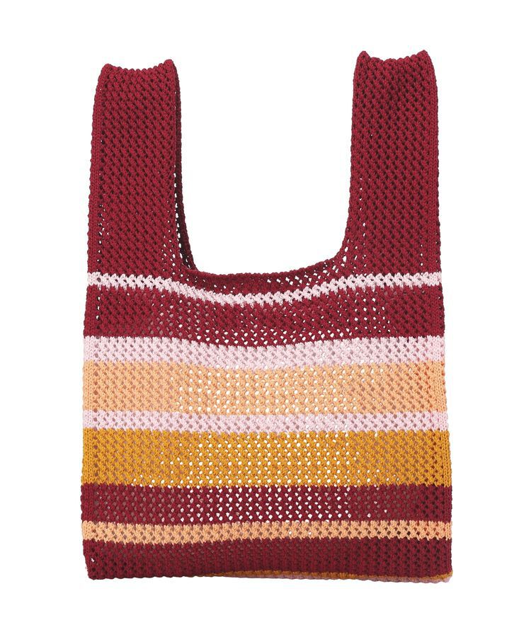 earth music&ecology「マルチボーダーニットバッグ」|その他|