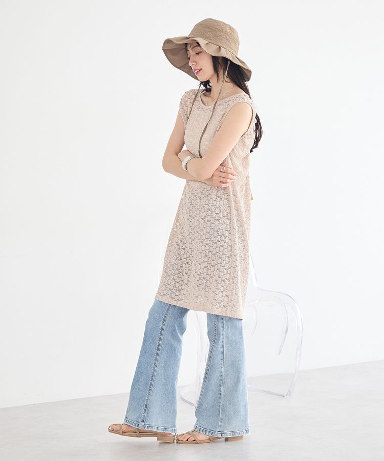 earth music&ecology「レースギャザーワンピース」|ワンピース|