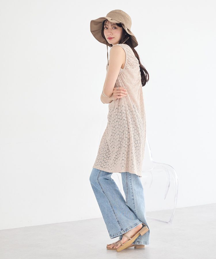 earth music&ecology「レースギャザーワンピース」|ワンピース|