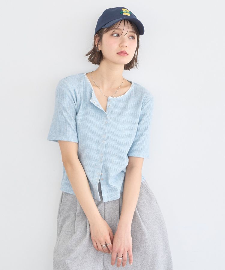 earth music&ecology「チェーンリブラメカットソー」|Tシャツ・カットソー|