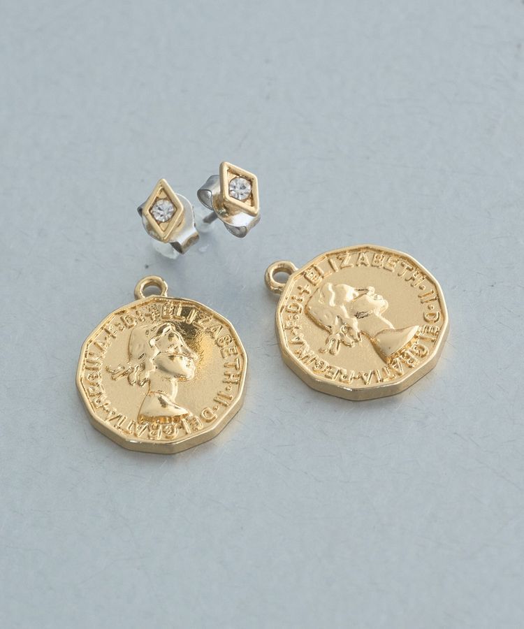 earth music&ecology「2WAYコインビジューピアス」|ピアス|