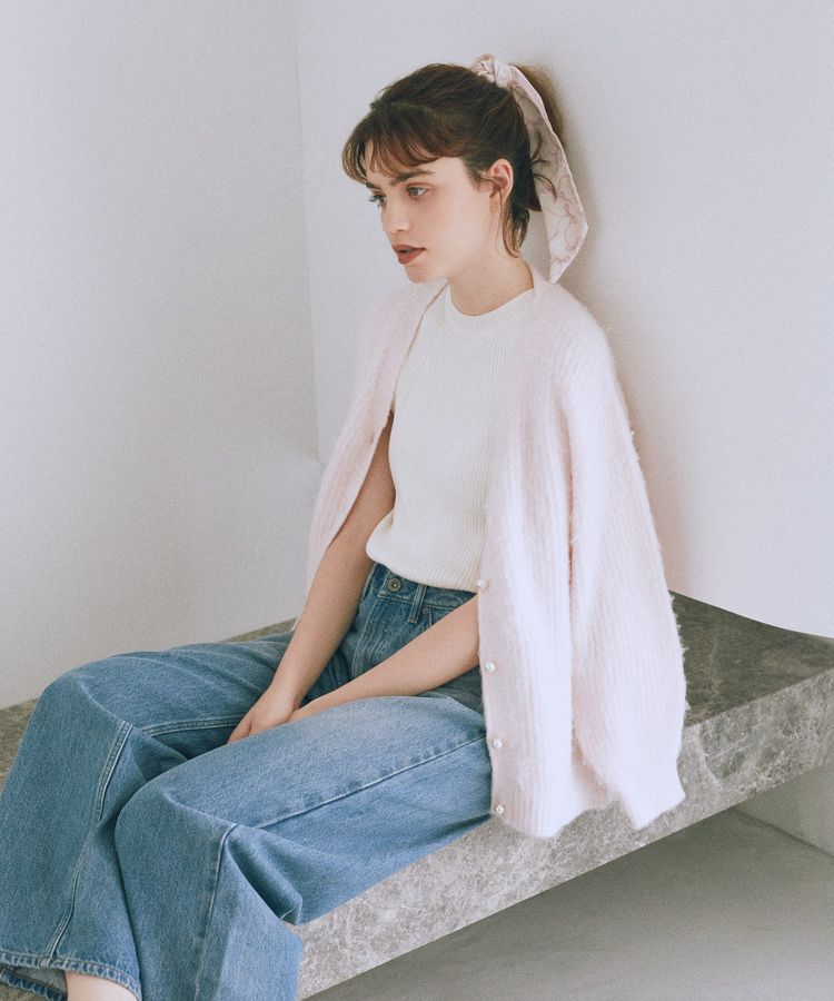 Maison de FLEUR Petite Robe「フェザーヤーンカーディガン」|カーディガン|