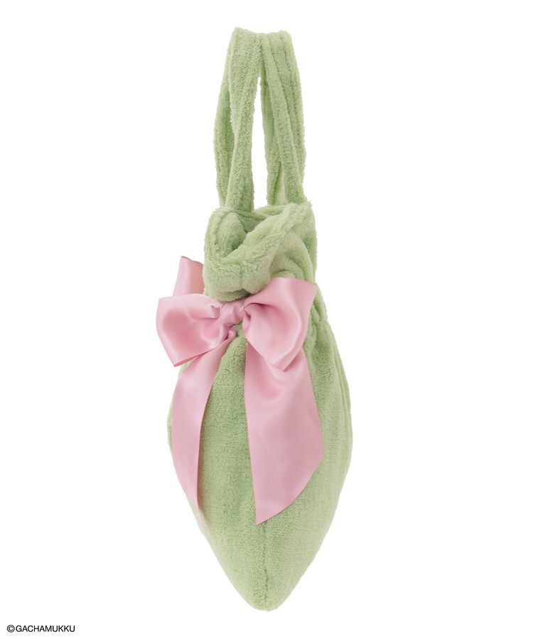 Maison de FLEUR「ガチャピン ミニダブルリボントート」|トートバッグ|