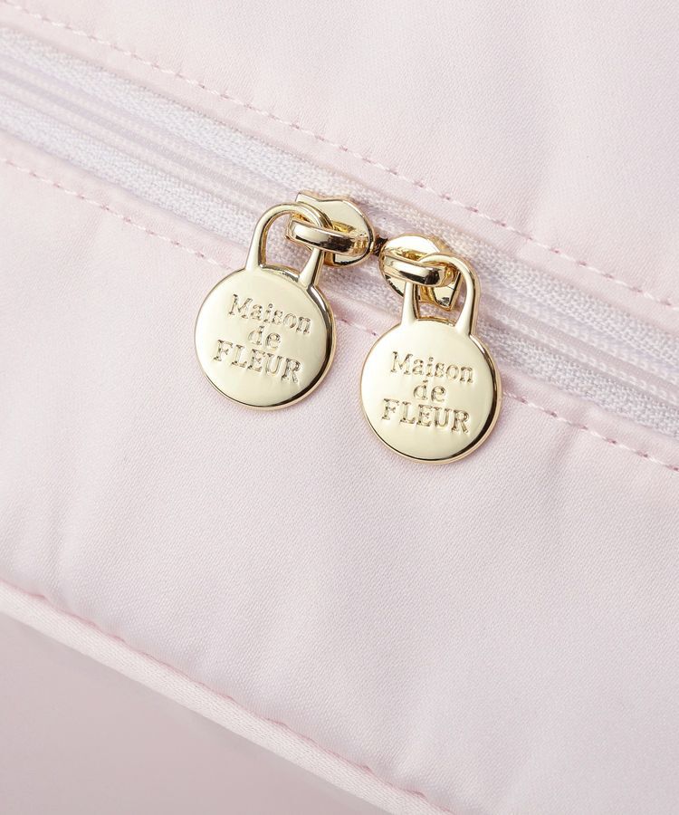 Maison de FLEUR「【保冷機能付き】サテンサイドリボン保冷バッグ」|トートバッグ|