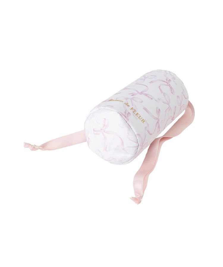 Maison de FLEUR「【保冷機能付き】リボン柄巾着ボトルケース」|ポーチ|