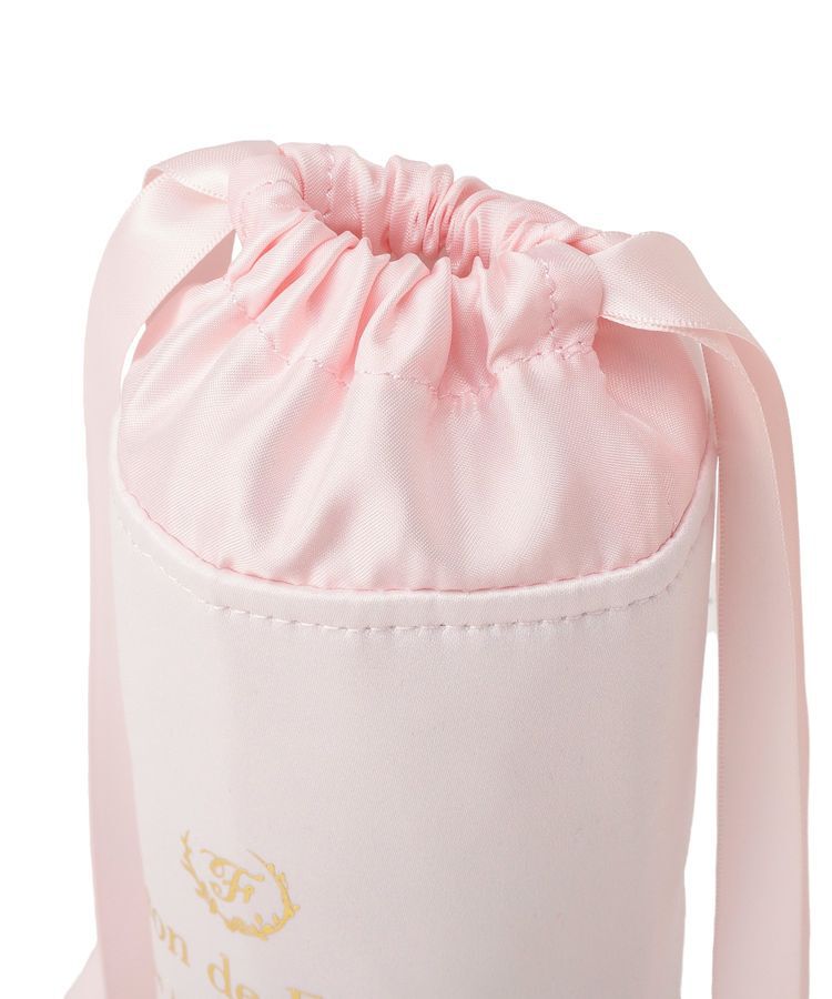 Maison de FLEUR「【保冷機能付き】サテン巾着ボトルケース」|ポーチ|