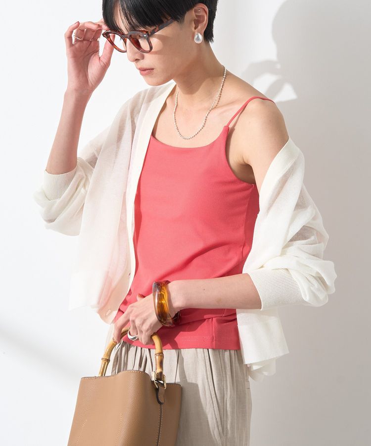 AMERICAN HOLIC「【カップ付き】細リブキャミソール」|インナー|