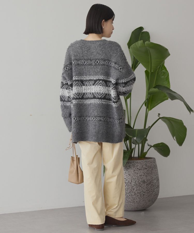 AMERICAN HOLIC「アソート柄シャギーニットカーディガン」|カーディガン|