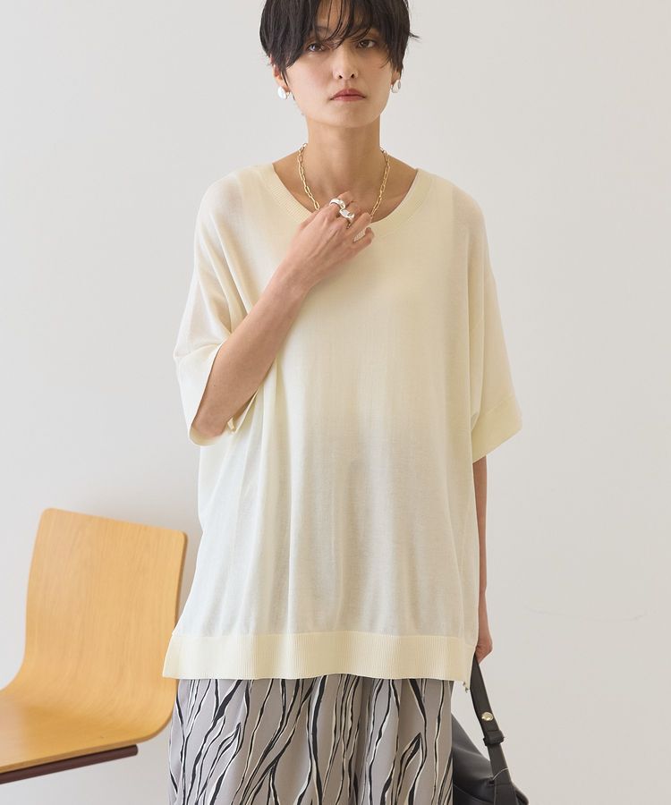 AMERICAN HOLIC「【前後2WAY・接触冷感】ポンチョニット」|ニット・セーター|