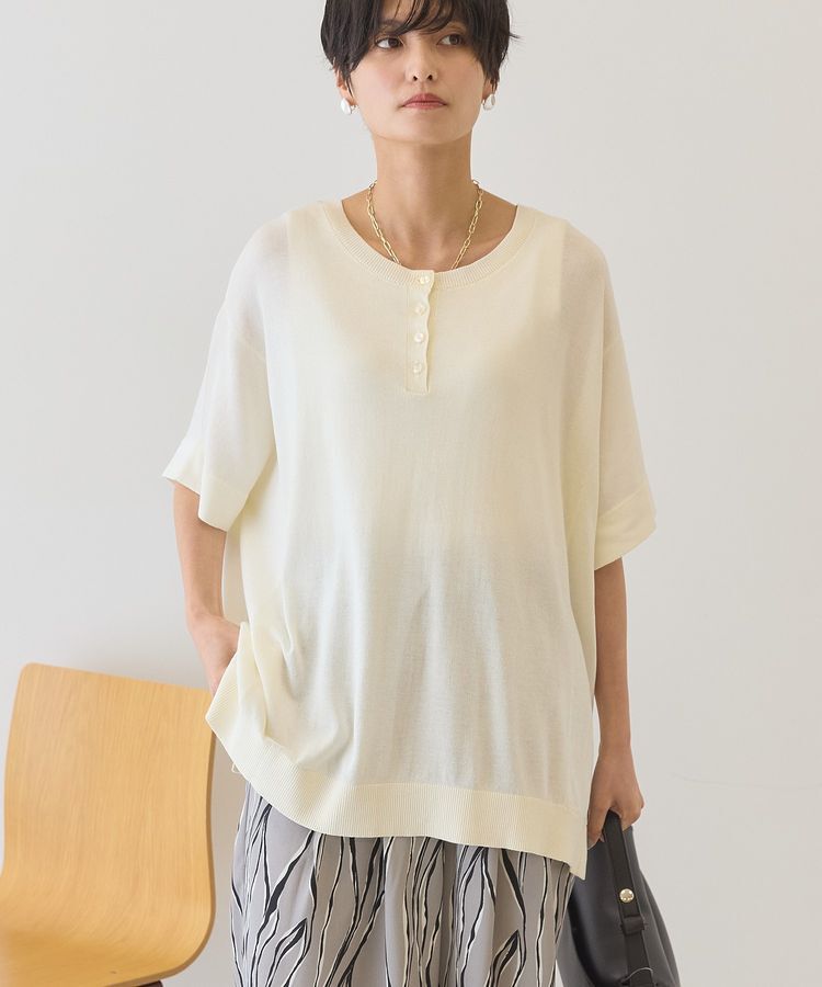 AMERICAN HOLIC「【前後2WAY・接触冷感】ポンチョニット」|ニット・セーター|