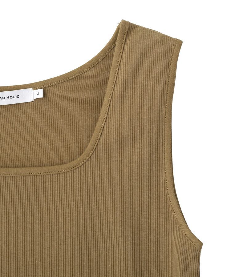 AMERICAN HOLIC「スクエアネックリブタンクトップ」|キャミソール|