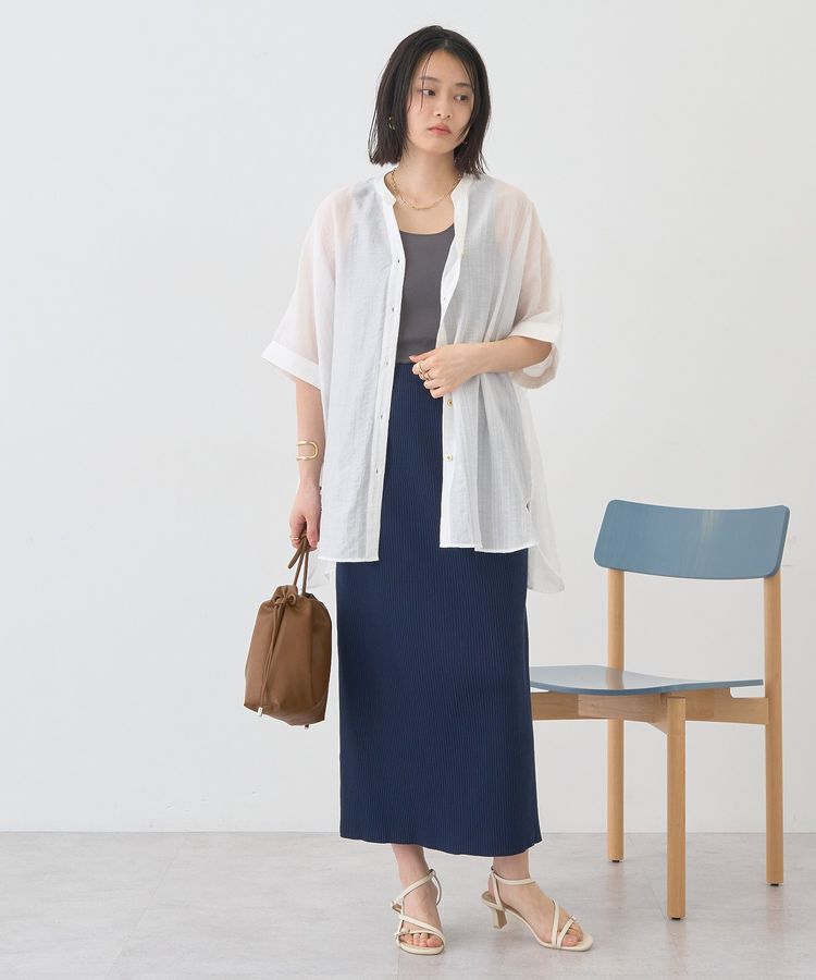 AMERICAN HOLIC「【UVカット】針抜きリブタイトスカート」|タイト|