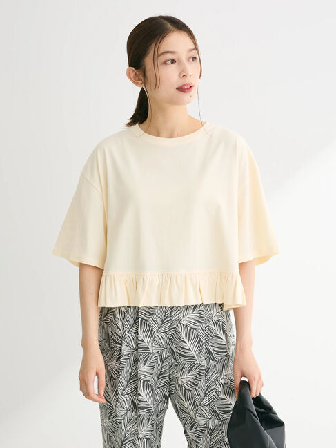 Green Parks「・Petit　Fleur　スソフリルTEE」|Tシャツ・カットソー|