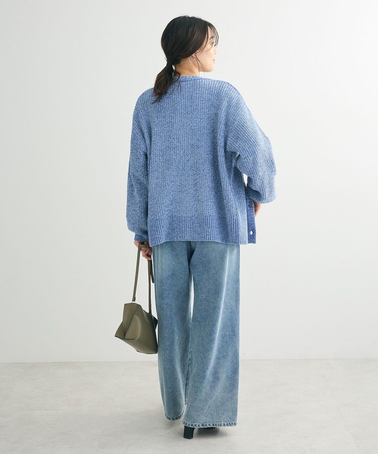 Green Parks「ベロアモールVネックカーディガン」|カーディガン|