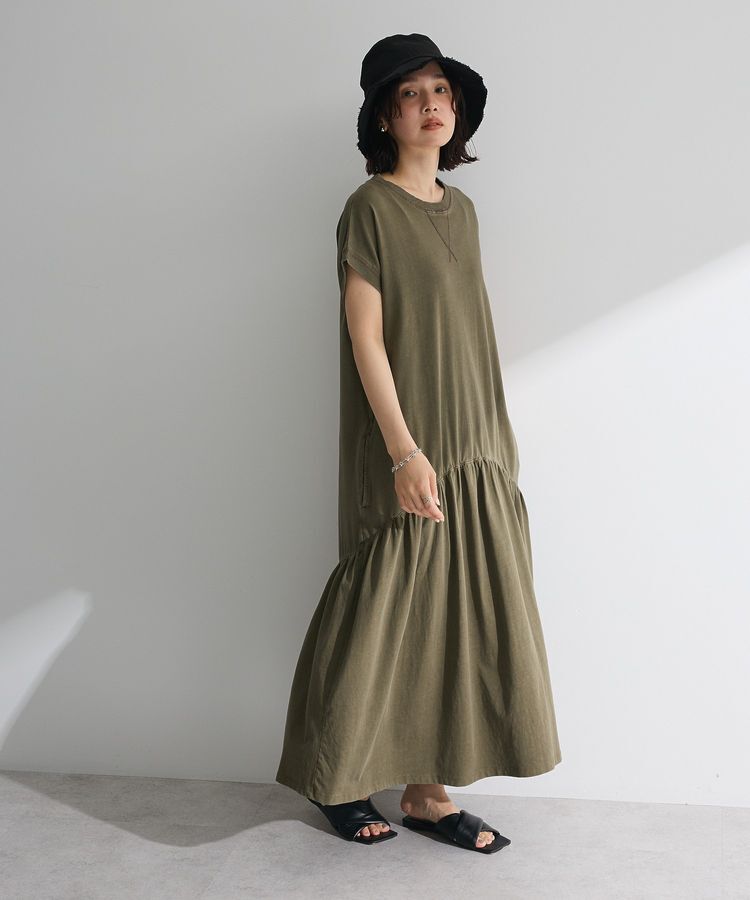 Green Parks「・SUGAR SPOON フレンチギャザーカットワンピ」|ワンピース|Khaki
