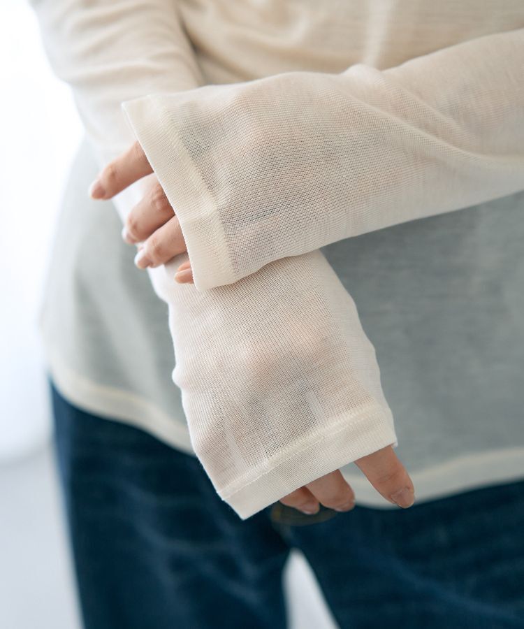 YECCA VECCA「クルーネックシアーインナー」|インナー|