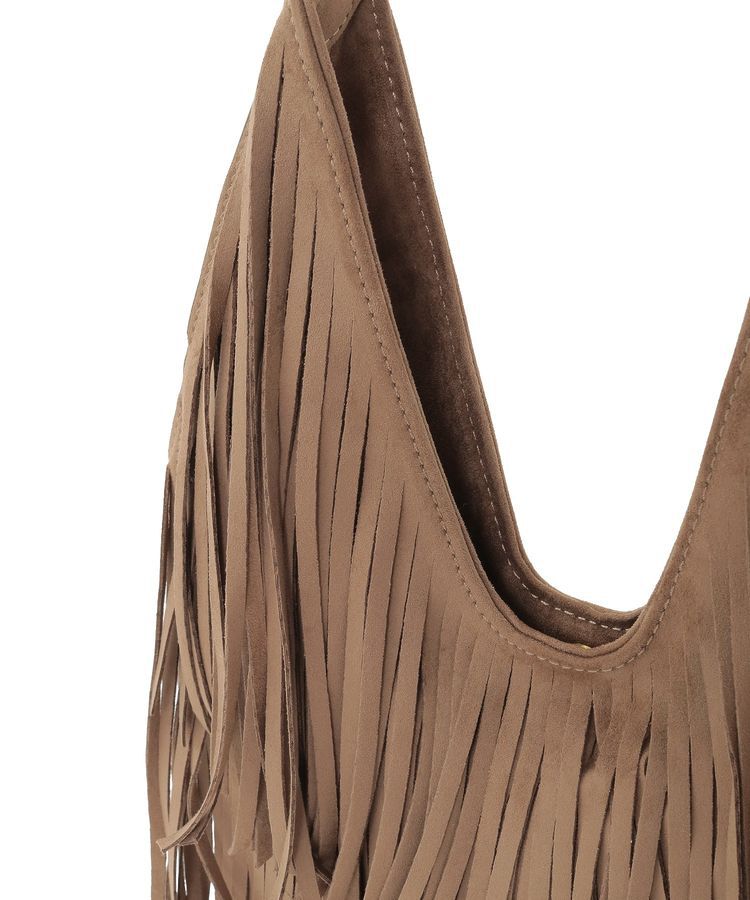 YECCA VECCA「【cache cache】スエードフリンジセミショルダー」|ショルダー・メッセンジャー|