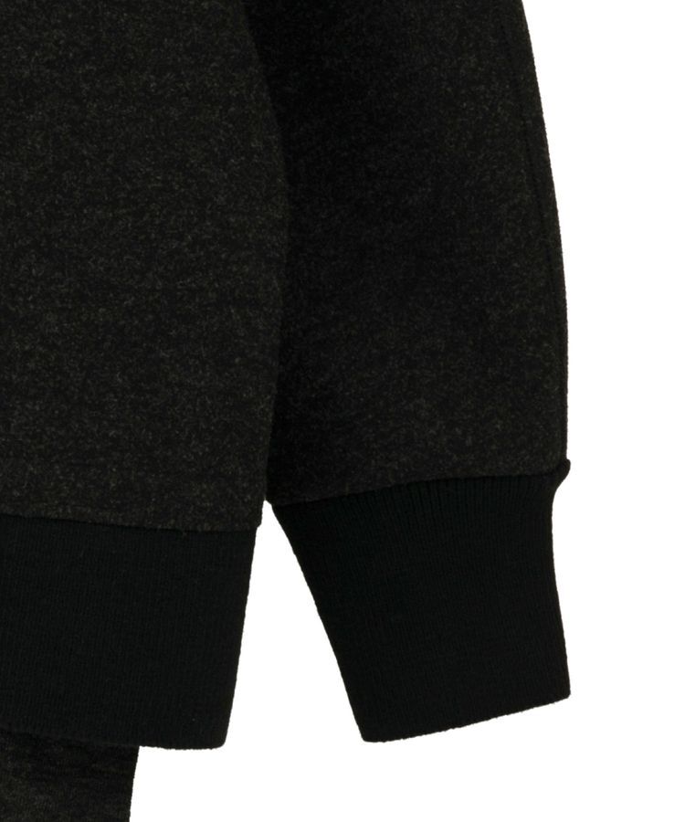 YECCA VECCA「ニット切替メルトンVネックカーディガン」|カーディガン|