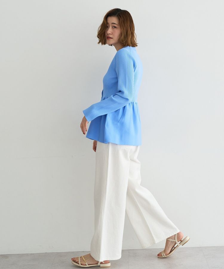 YECCA VECCA「ペプラムカーディガン」|カーディガン|