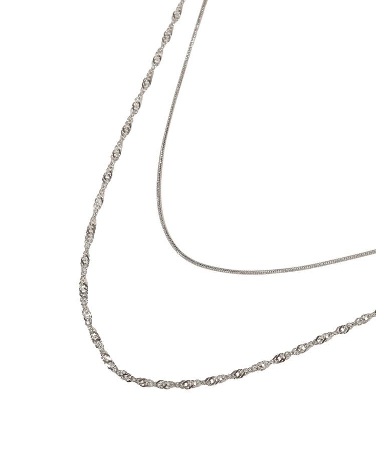 YECCA VECCA「【2本SET】ステンレス2連ネックレス」|ネックレス|