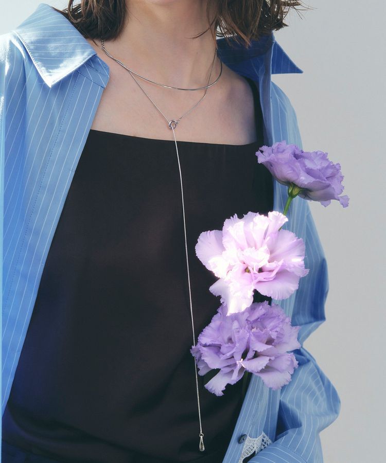 YECCA VECCA「ハーフチョーカーY字ネックレス」|ネックレス|