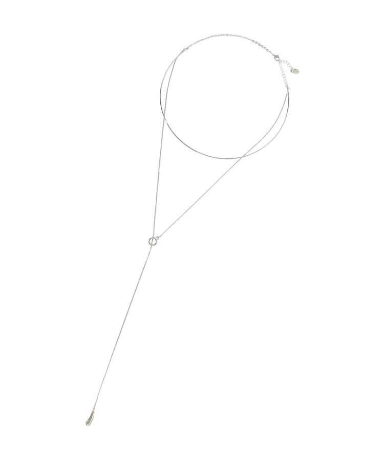 YECCA VECCA「ハーフチョーカーY字ネックレス」|ネックレス|