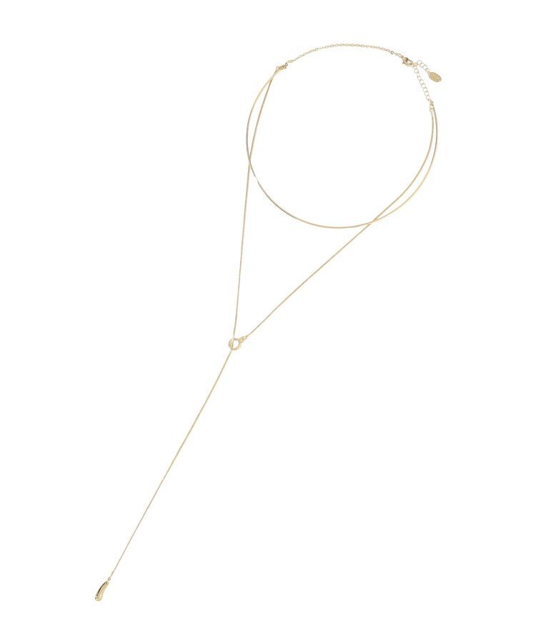 YECCA VECCA「ハーフチョーカーY字ネックレス」|ネックレス|