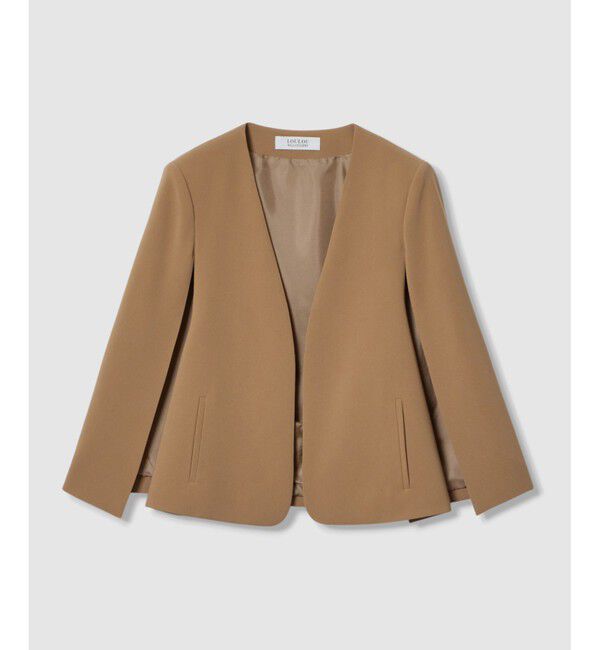 LOULOU WILLOUGHBY「◇ 【LOULOU WILLOUGHBY】リトルブラックケープジャケット」|ノーカラージャケット|