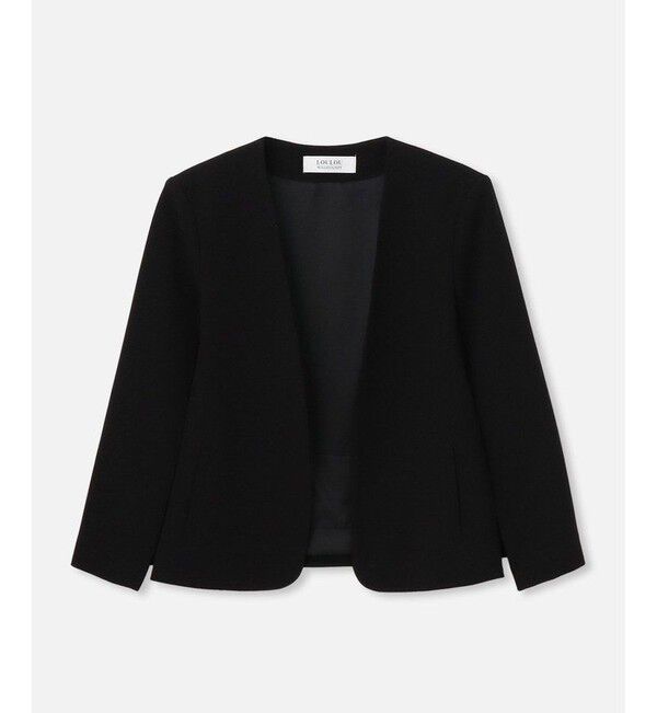LOULOU WILLOUGHBY「◇ 【LOULOU WILLOUGHBY】リトルブラックケープジャケット」|ノーカラージャケット|