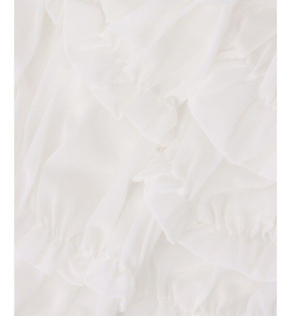 LOULOU WILLOUGHBY「【LOULOU WILLOUGHBY】オーガンジートリコットギャザープルオーバー」|Tシャツ・カットソー|