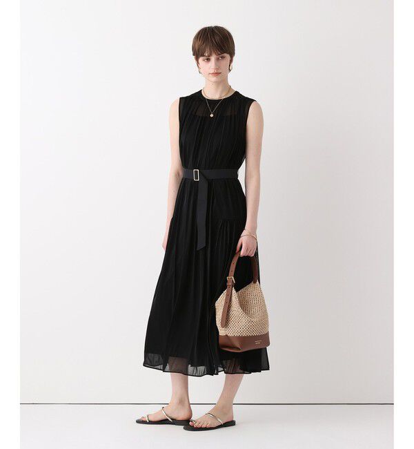 allureville「エスパンディワイドベルトワンピース」|ワンピース|