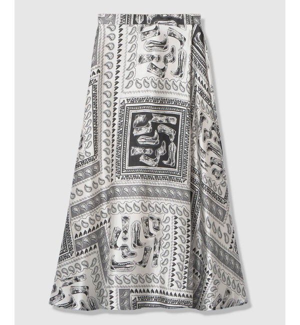 LOULOU WILLOUGHBY「【LOULOU WILLOUGHBY】ウエスタンスカーフプリントフレアスカート」|フレア|