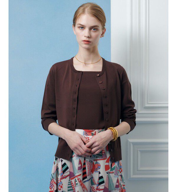 LOULOU WILLOUGHBY「【LOULOU WILLOUGHBY】MANYボタンカーディガン」|カーディガン|モカ