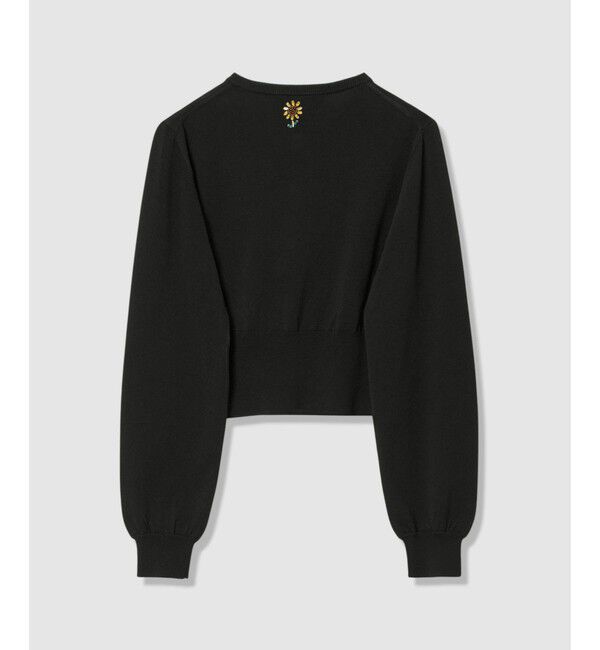 LOULOU WILLOUGHBY「 WEB 一部店舗限定【LOULOU WILLOUGHBY】サンフラワービジューカーディガン」|カーディガン|