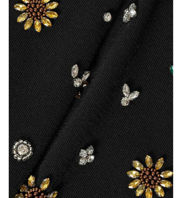 LOULOU WILLOUGHBY「 WEB 一部店舗限定【LOULOU WILLOUGHBY】サンフラワービジューカーディガン」|カーディガン|