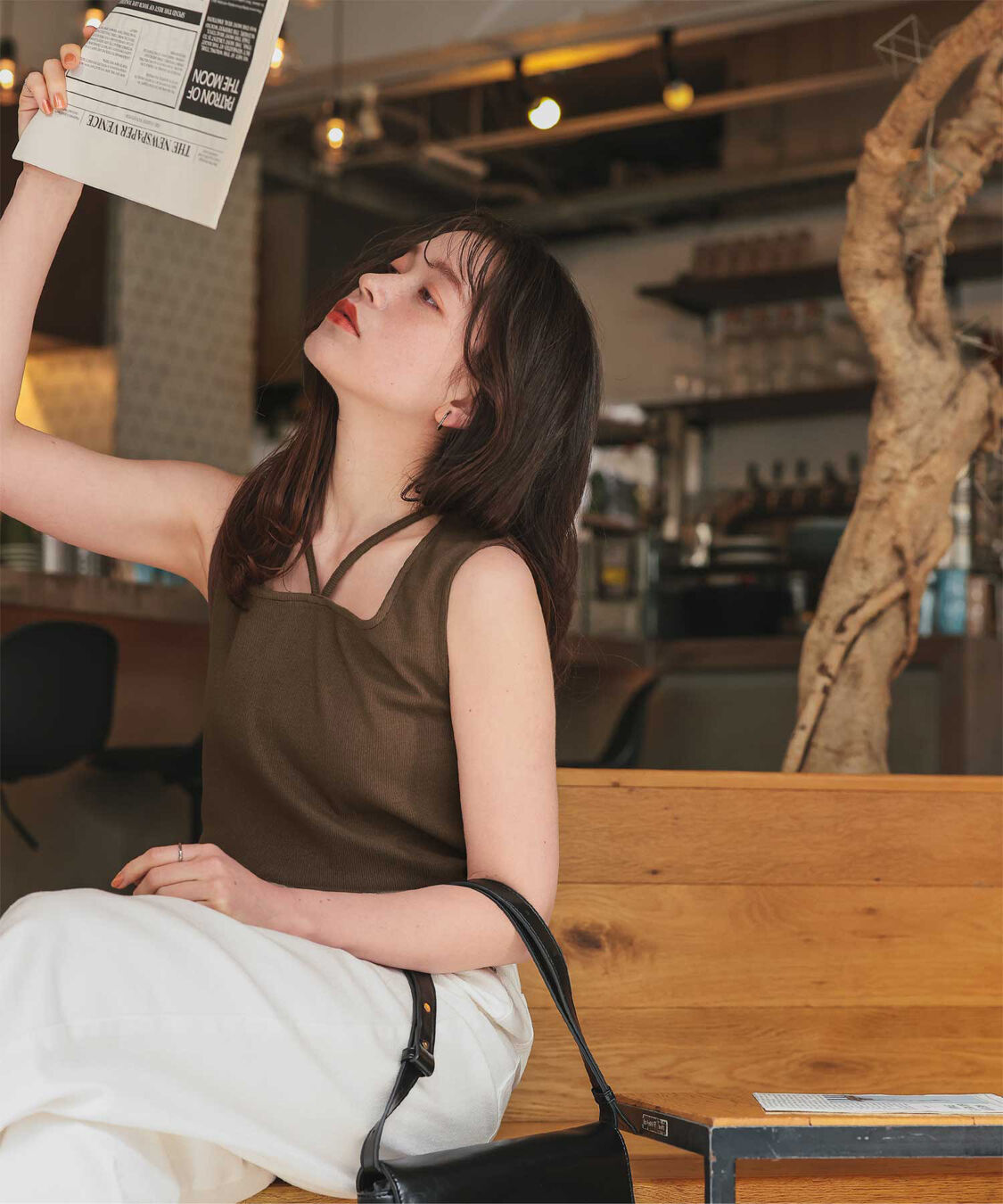 titivate「前後2wayデザインリブタンクトップ」|タンクトップ|