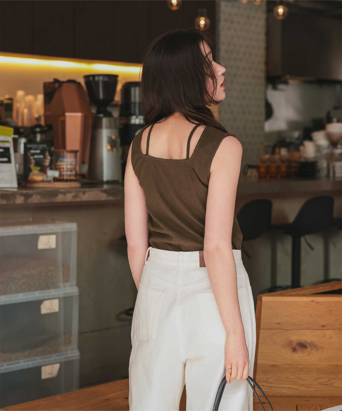 titivate「前後2wayデザインリブタンクトップ」|タンクトップ|