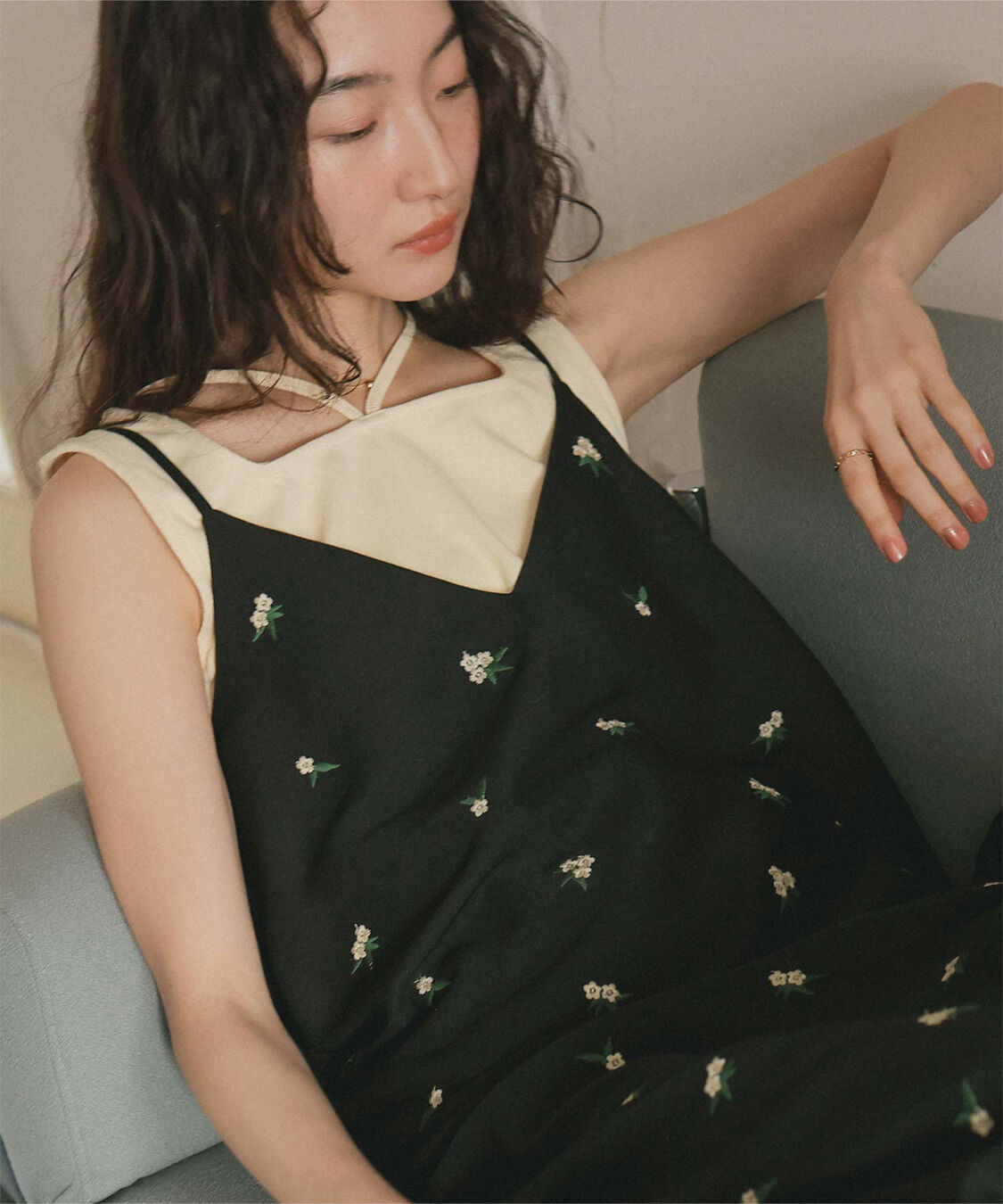 titivate「前後2wayデザインリブタンクトップ」|タンクトップ|