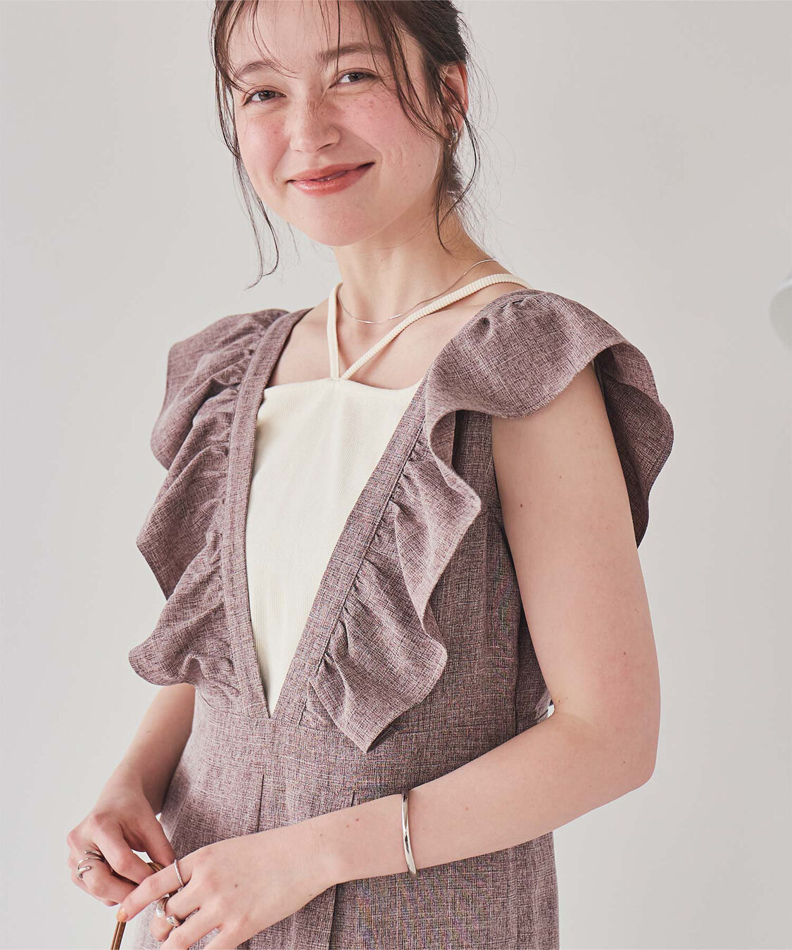 titivate「前後2wayデザインリブタンクトップ」|タンクトップ|