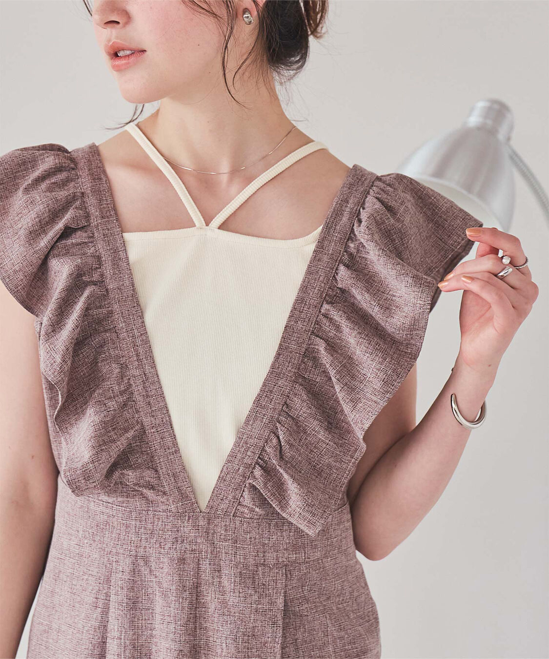 titivate「前後2wayデザインリブタンクトップ」|タンクトップ|