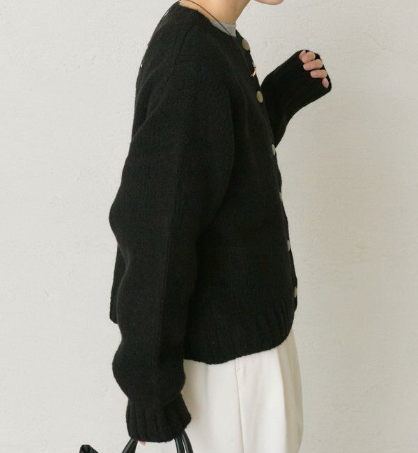  「アルパカ混ニットカーディガン」|カーディガン|