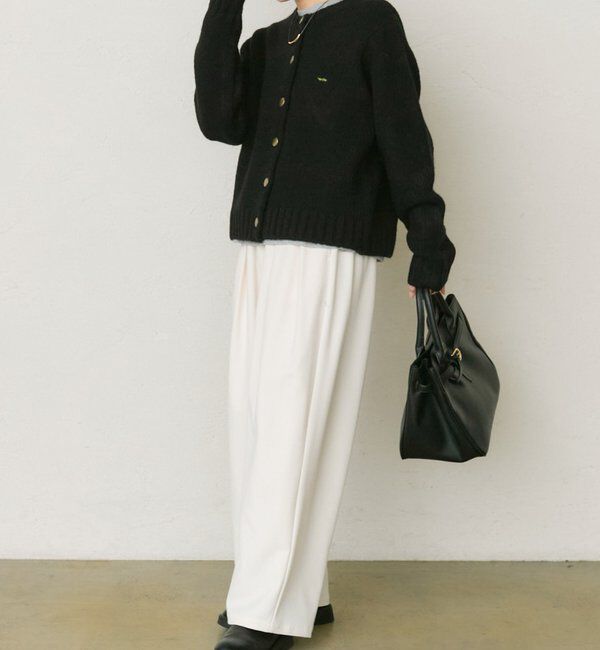  「アルパカ混ニットカーディガン」|カーディガン|