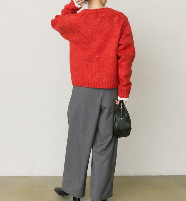  「アルパカ混ニットカーディガン」|カーディガン|