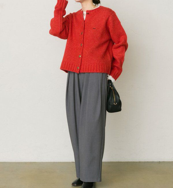  「アルパカ混ニットカーディガン」|カーディガン|