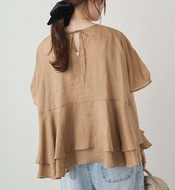  「【＠sein___000企画/リバイバル/新色】ラミー2枚重ねペプラムブラウス」|シャツ・ブラウス|